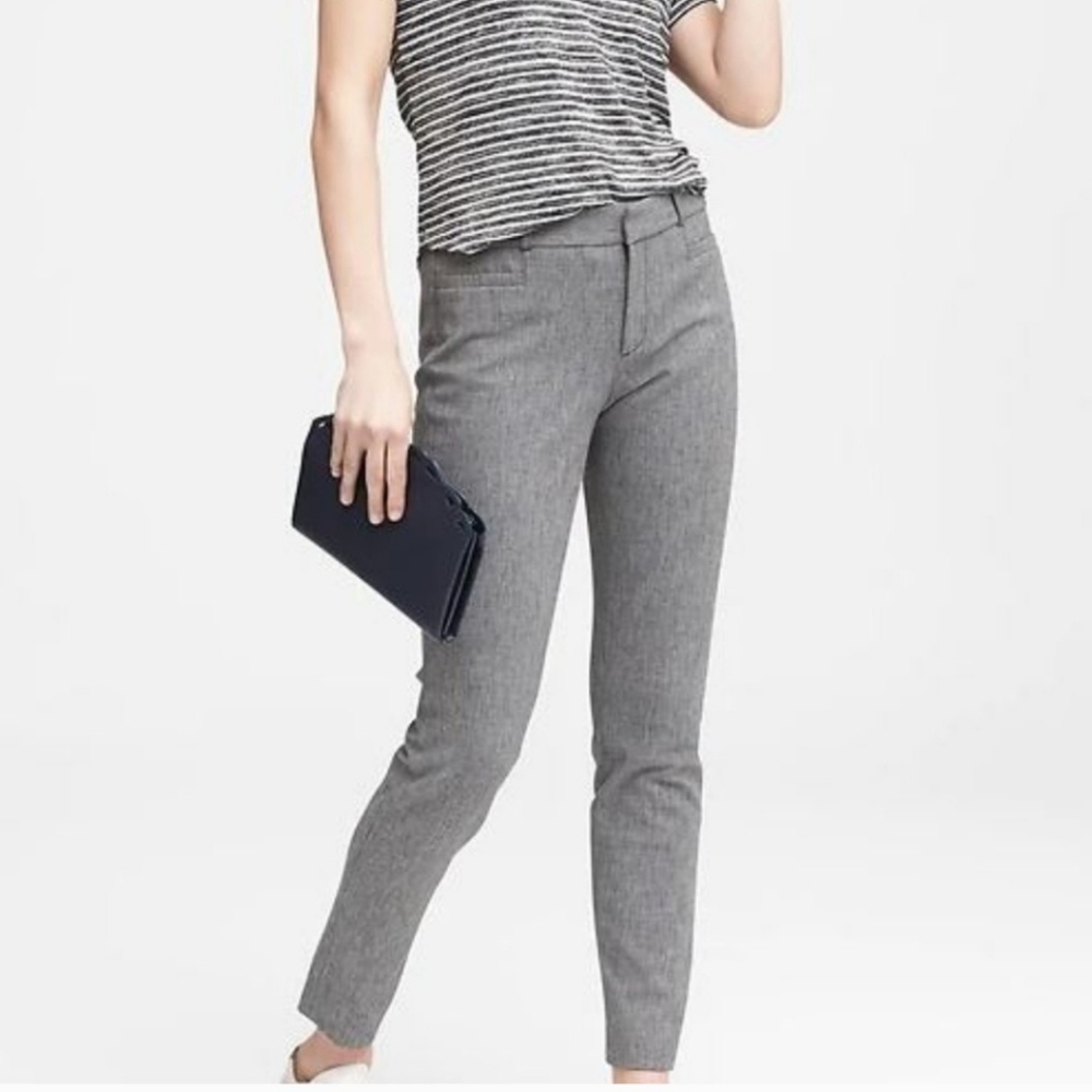 NWT Banana Republic Modern Sloan Chambray Grey Pants